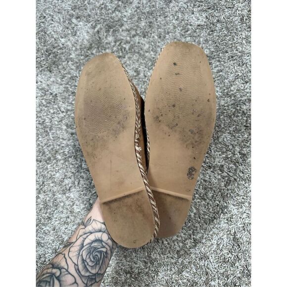 Steven High Mule Tan Suede Leather Espadrille Flats Slip On Shoes Women’s 8 - Picture 7 of 10